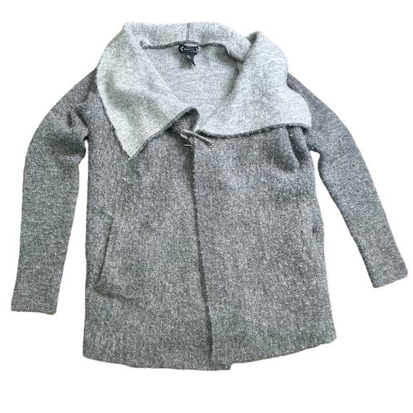 Nanette Lepore Women's Small Waterfall Open Cardigan Wool Blend Lagenlook Boho - Picture 1 of 11